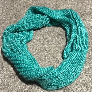 Teal Crocheted Scarf